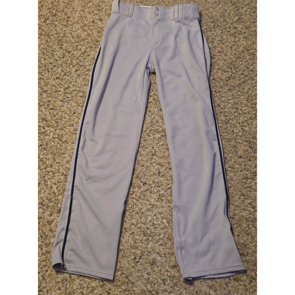 Alleson Athletic Baseball Pants‎ Men's size Medium Gray Navy Stripe
